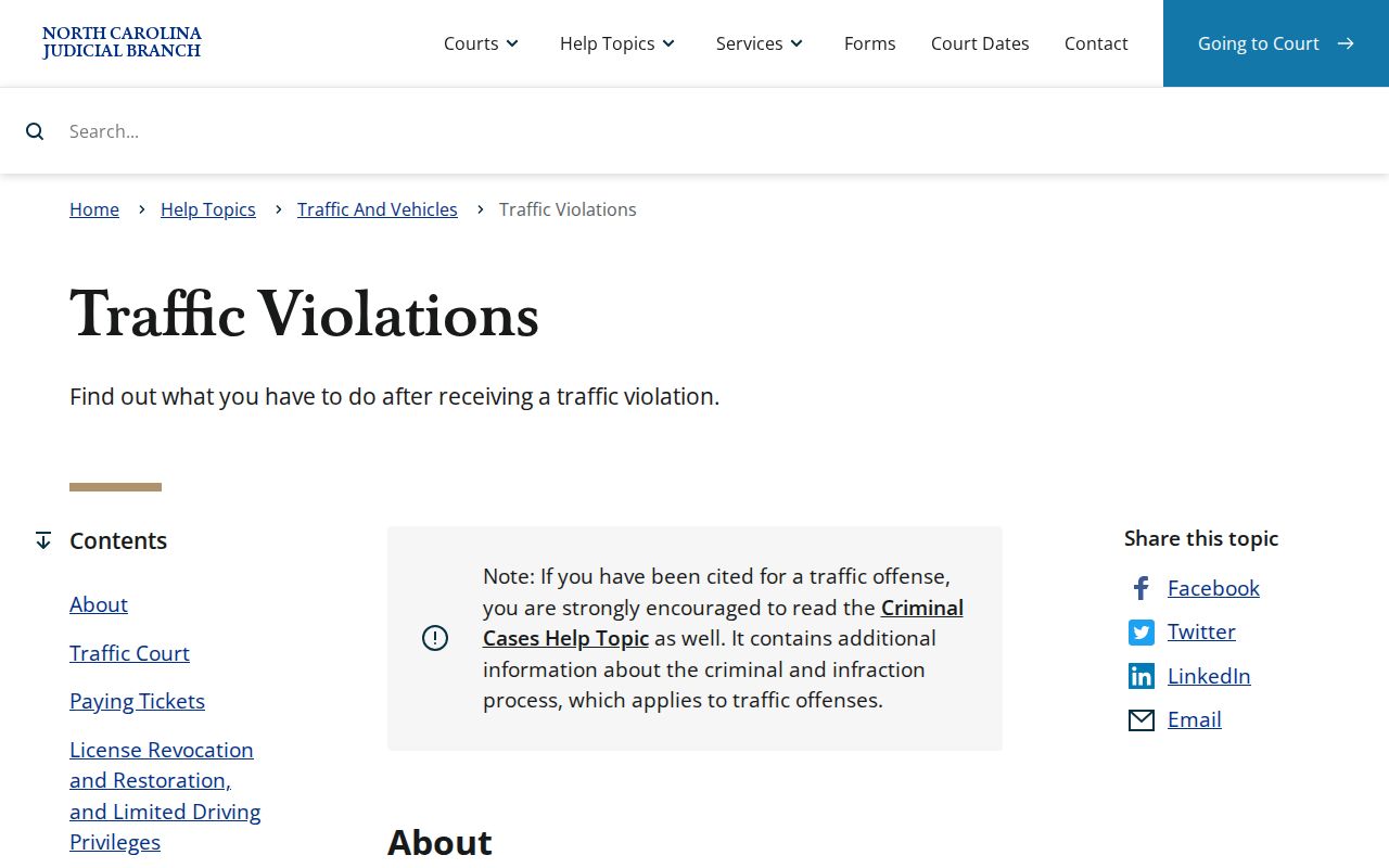 Alexander County traffic court records traffic violations resource